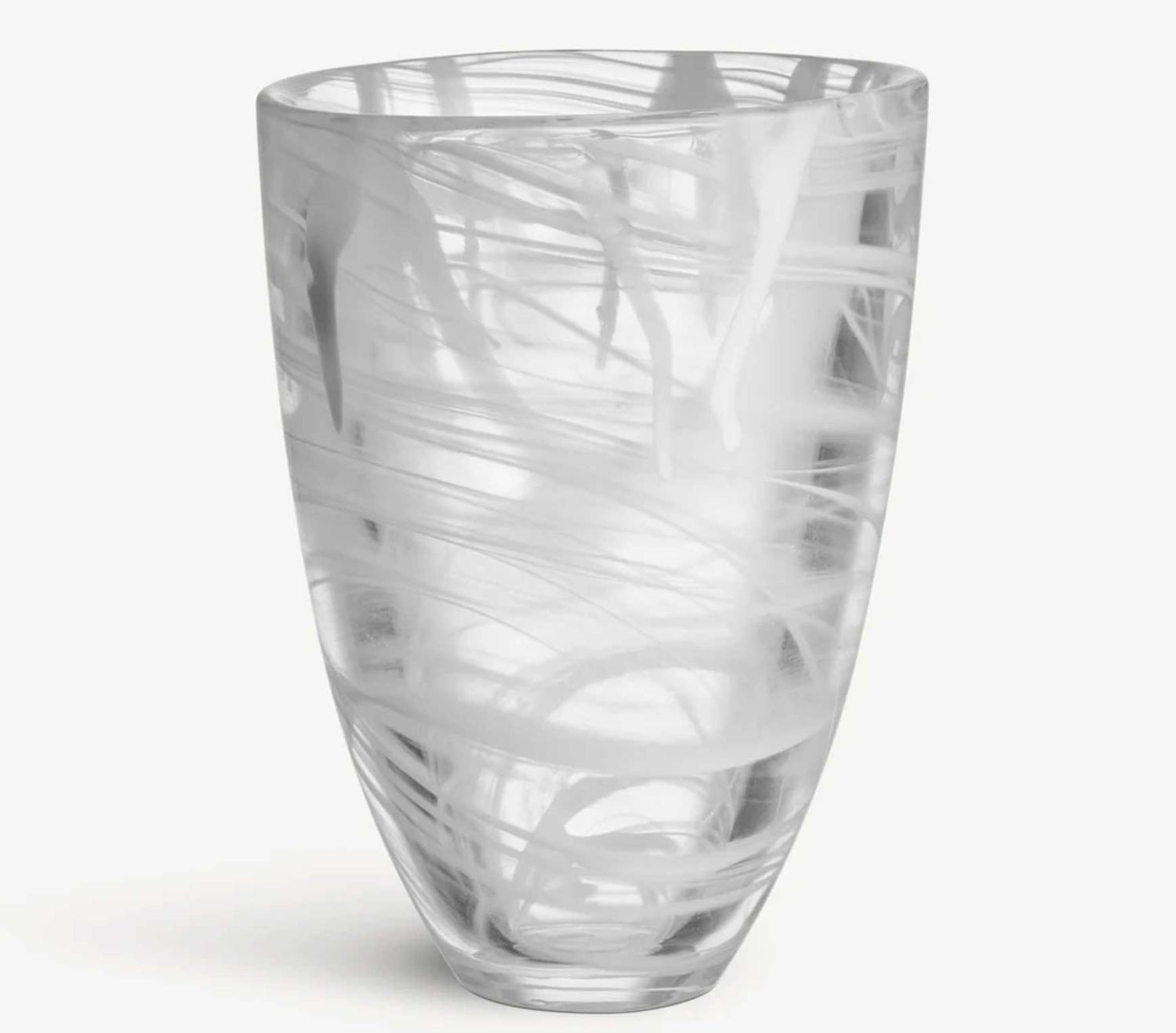 Kosta Boda Contrast Vase White White 7042214, 7321646087747