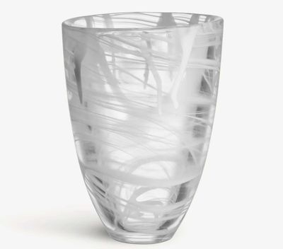 Kosta Boda Contrast Vase White White 7042214, 7321646087747