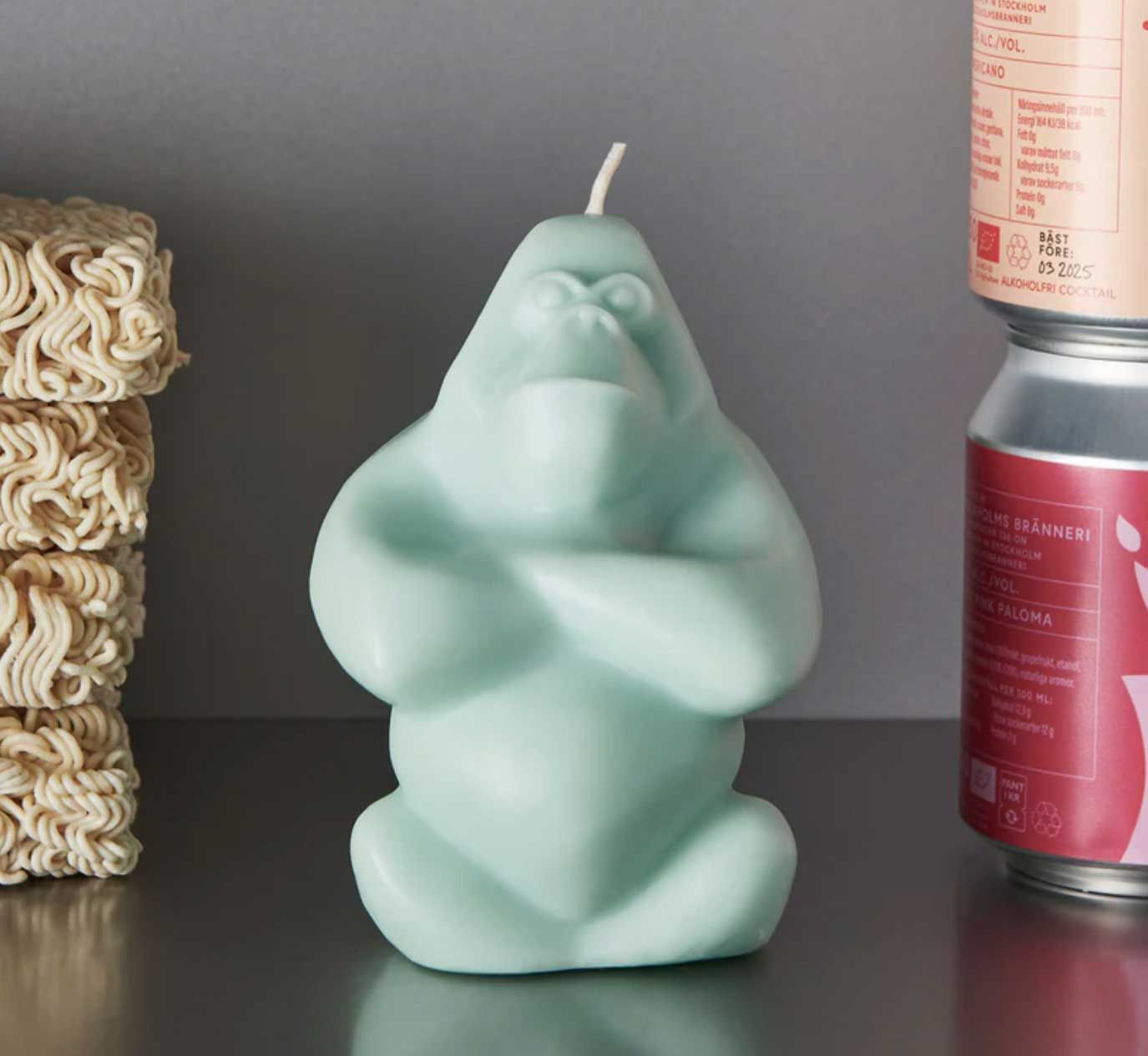 Kosta Boda Gabba Gabba Candle Green 7092417, 7321646112548