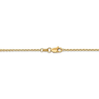 26 Inch 1.45mm Solid Diamond-cut Cable Chain 14k Yellow Gold PEN140-26, MPN: PEN140-26, 886774583846