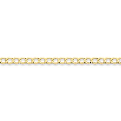 5.25mm Semi-Solid Curb Link Chain 24 Inch 10k Gold 10BC108-24, MPN: 10BC108-24, 886774536248