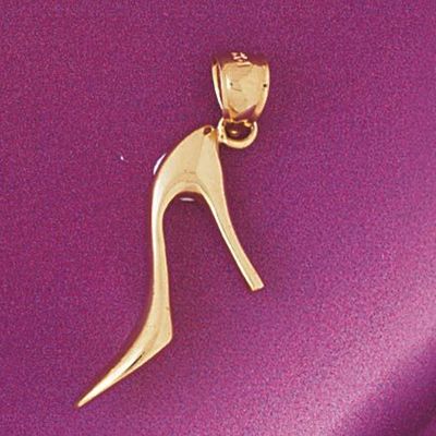 Dazzlers Jewelry Shoe Pendant Necklace Charm Bracelet in Yellow, White or Rose Gold 6123, MPN: DZ-6…