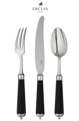 Ercuis Conde Octogone Ebony Moka Spoon Sterling Silver F630102-10, MPN: F630102-10, 3660656858966