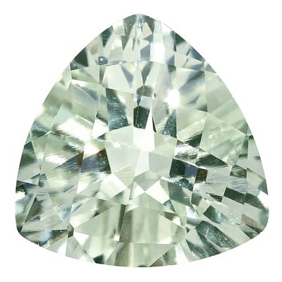 Green Quartz 6mm Trillion Checkerboard AA Quality Gemstone GQ-0600-TRX-AA, MPN: GQ-0600-TRX-AA,