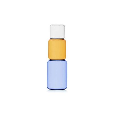 Ichendorf Milano Revolve Vase Blue Amber Clear 13.78 Inch, MPN: IC366.095, UPC: 790955379848