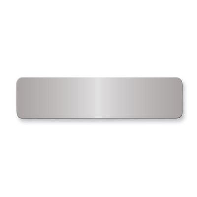 3 4 x 3 Aluminum Single Plate Polished by Jere Engravable, MPN: GL6672-PA-1,