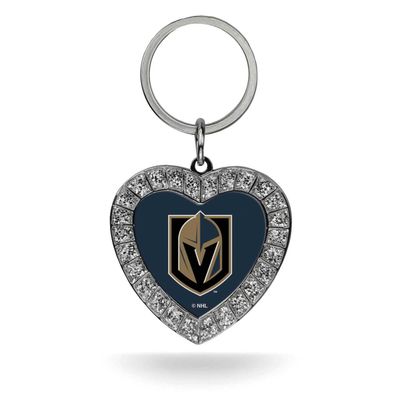 NHL Vegas Golden Knights Rhinestone Heart Key Ring GC7987, MPN: GC7987, 767345438256