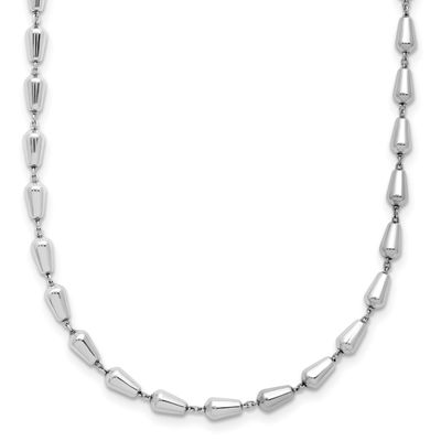 16 Inch with 2 Inch Extender Necklace Sterling Silver Rhodium-plated Polished QLF1423-16 1969043219…