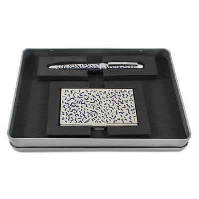 Acme Bacterio Etched Roller Ball Pen &amp; Card Case Set APES01RSET, MPN: APES01RSET