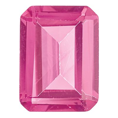 Pink Tourmaline 8X6mm Emerald Cut AA Quality Gemstone PT-0806-OCE-AA, MPN: PT-0806-OCE-AA,