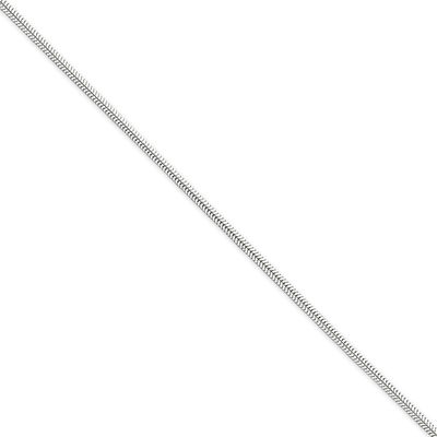 8 Inch 2mm Round Snake Chain Sterling Silver QSN060-8, MPN: QSN060-8, 883957257556