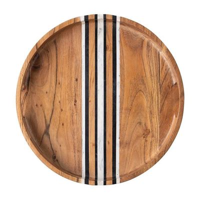 Juliska Stonewood Stripe Round Tray MS09/390, MPN: MS09/390, 810882036659