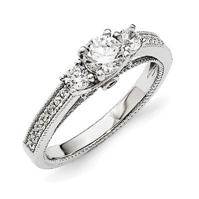 Ring Sterling Silver CZ QMP1407-6, MPN: QMP1407, 191101072161