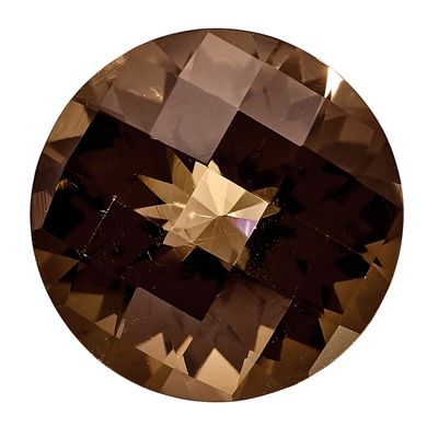 Smoky Quartz 4mm Round Checkerboard AA Quality Gemstone SQ-0400-RDX-AA, MPN: SQ-0400-RDX-AA,
