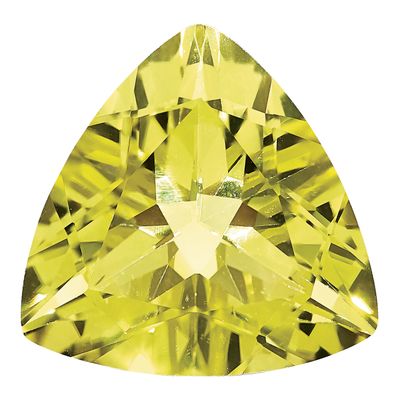 Lemon Quartz 7mm Trillion AA Quality Gemstone LQ-0700-TRF-AA, MPN: LQ-0700-TRF-AA,