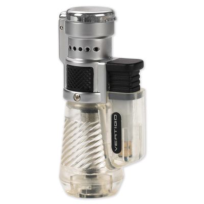 Vertigo Cyclone Clear and Brushed Chrome Triple Flame Torch Lighter GM15409, MPN: GM15409, 89423601…