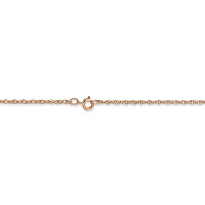 16 Inch 1.15mm Cable Rope Chain 14k Rose Gold RSC38-16, MPN: RSC38-16, 886774100746