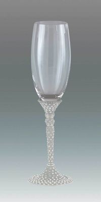 Tizo Silver Jewel Champagne Flutes Set RS726SFLT, MPN: RS726SFLT,