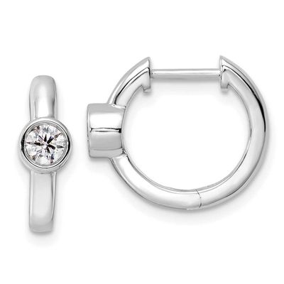 True Origin Diamond Vs/Si D E F Hinged Hoops Earrings 14k White Gold EM9373-032-WLD, MPN: EM9373-03…