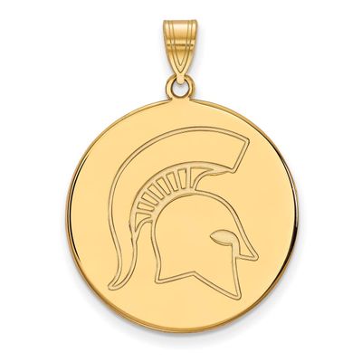 Michigan State University x-Large Disc Pendant Gold-plated Silver GP071MIS, MPN: GP071MIS, 88677495…