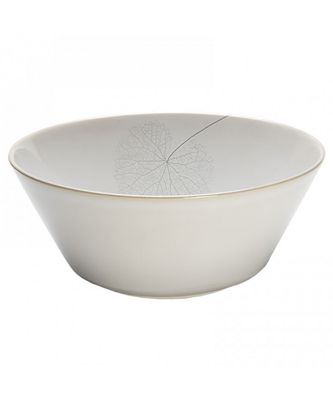 Mottahedeh Leaf White Silk Med Serving Bowl MS1009, MPN: MS1009,