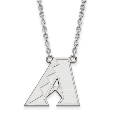 Arizona Diamondbacks Large Pendant with Chain Necklace 14k White Gold 4W007DIA-18, MPN: 4W007DIA-18…