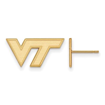 Virginia Tech x-Small Post Earring Gold-plated Silver GP069VTE, MPN: GP069VTE, 886774953519