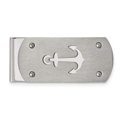 Anchor Money Clip Stainless Steel Brushed and Polished SRM194 by Chisel, MPN: SRM194, 191101416842