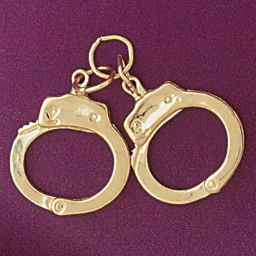 Dazzlers Jewelry Handcuff Pendant Necklace Charm Bracelet in Yellow, White or Rose Gold 4564, MPN: …