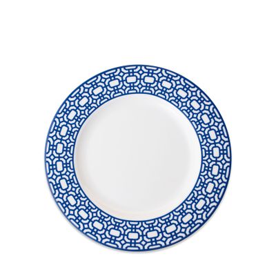 Caskata Newport Garden Gate Rimmed Salad Plate Blue SALA-500, MPN: SALA-500, 816666029602