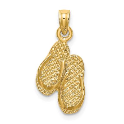 Pawleys Island Double Flip-Flop 14k Gold K8653, MPN: K8653, 637218057863