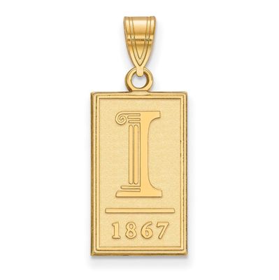 University of Illinois Large Pendant 10k Yellow Gold 1Y063UIL, MPN: 1Y063UIL, 886774821207