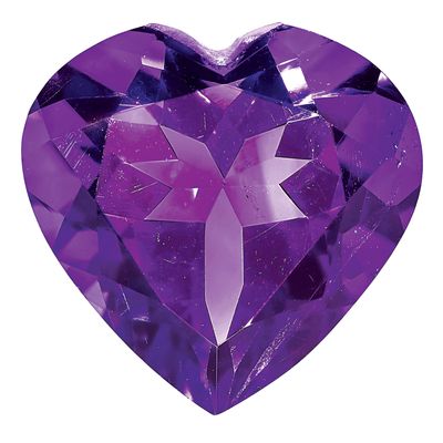 Amethyst 10mm Heart Faceted AAA Quality Gemstone AM-1000-HTF-AAA, MPN: AM-1000-HTF-AAA,