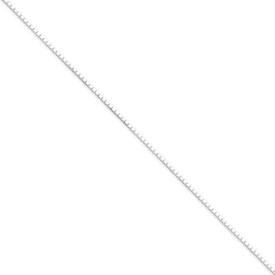 18 Inch 1.2mm 8 Sided Diamond-cut Mirror Box Chain Sterling Silver QPE37-18, MPN: QPE37-18, 8867744…
