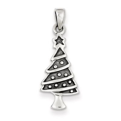 Christmas Tree Pendant Sterling Silver QC4740, MPN: QC4740, 883957911489