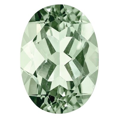 Green Quartz 8X6mm Oval AA Quality Gemstone GQ-0806-OVF-AA, MPN: GQ-0806-OVF-AA,