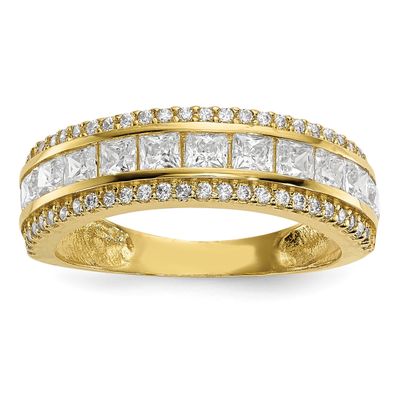 CZ Ring 10k Polished Gold 10YC378, MPN: 10YC378, 883957327921