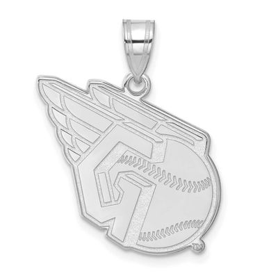 MLB Cleveland Guardians Large Pendant Sterling Silver Rhodium-plated, MPN: SS002GUA