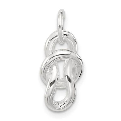 Fancy Knot Pendant Sterling Silver Polished QP5729, MPN: QP5729,