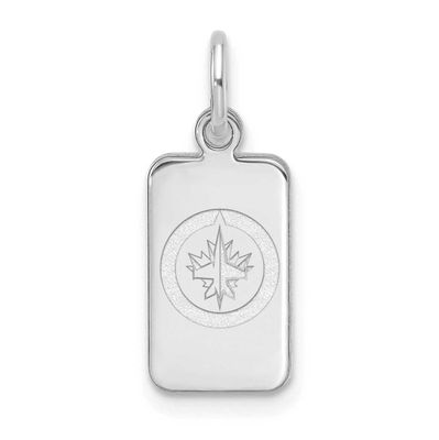 NHL Winnipeg Jets Tag Pendant Sterling Silver Rhodium-plated SS125JTS, UPC: 196904184745