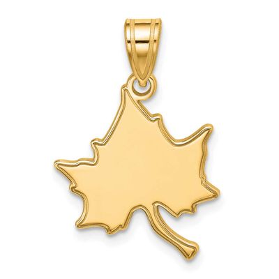 Indiana State University I-S Large Pendant Sterling Silver Gold-plated GP006ISU 886774902982