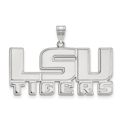 Louisiana State University Large Pendant 14k White Gold 4W044LSU, MPN: 4W044LSU, 886774848761