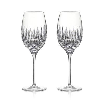 Waterford Lismore Diamond Essence White Wine Medium 15.5 oz Set of 2 1065339, MPN: 1065339, 7015874…