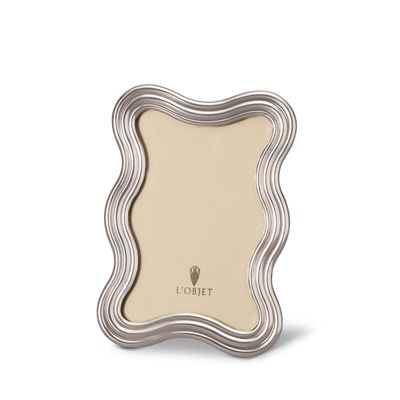 L&#39;Objet Ripple Platinum Picture Frame 4x6 Inch F5100S, MPN: F5100S,
