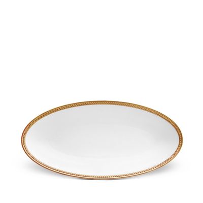 L&#39;Objet Soie Tressee Small Oval Platter Gold, MPN: ST265,