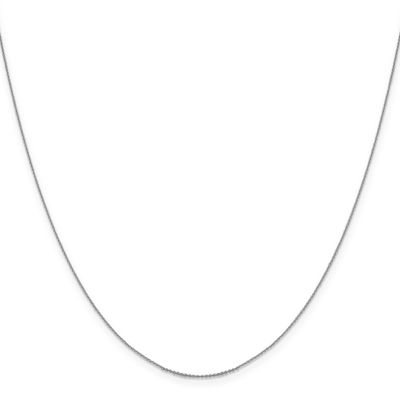 Leslie&#39;s .85 mm Diamond-cut Cable Chain 20 Inch 14K White Gold HB-1252-20, MPN: 1252-20, 1911018466…