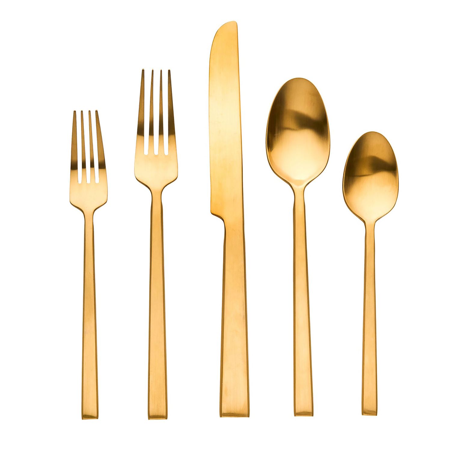 Ricci Argentieri 18/10 Stainless Steel Hover Matt Gold 20 Piece 23219, 644907232197
