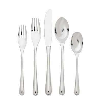 Ricci Argentieri 18/10 Stainless Steel Pallone 47 Piece Place Set 14017, 644907140171