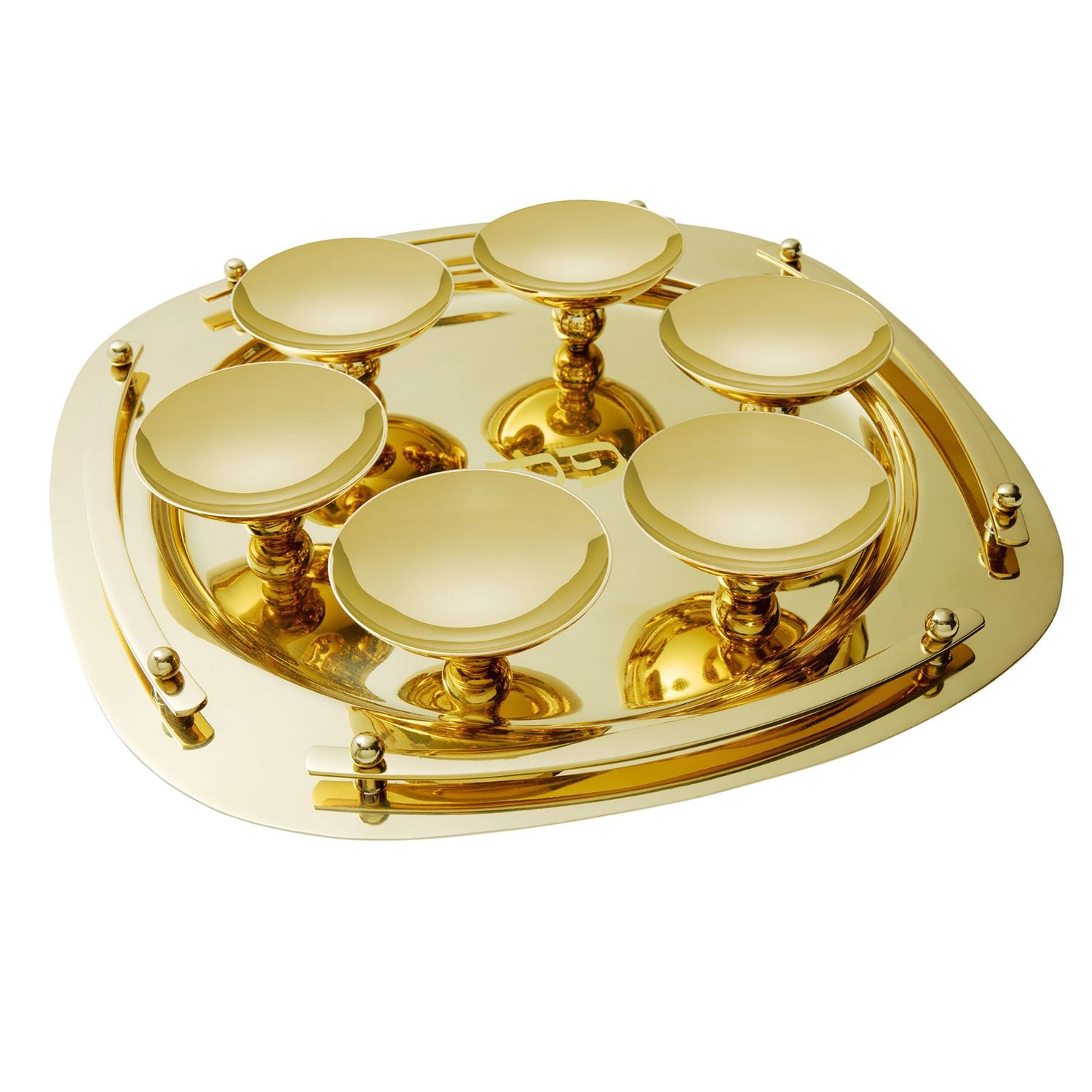 Ricci Argentieri Suspension Seder Plate All Gold 94112, 644907941129
