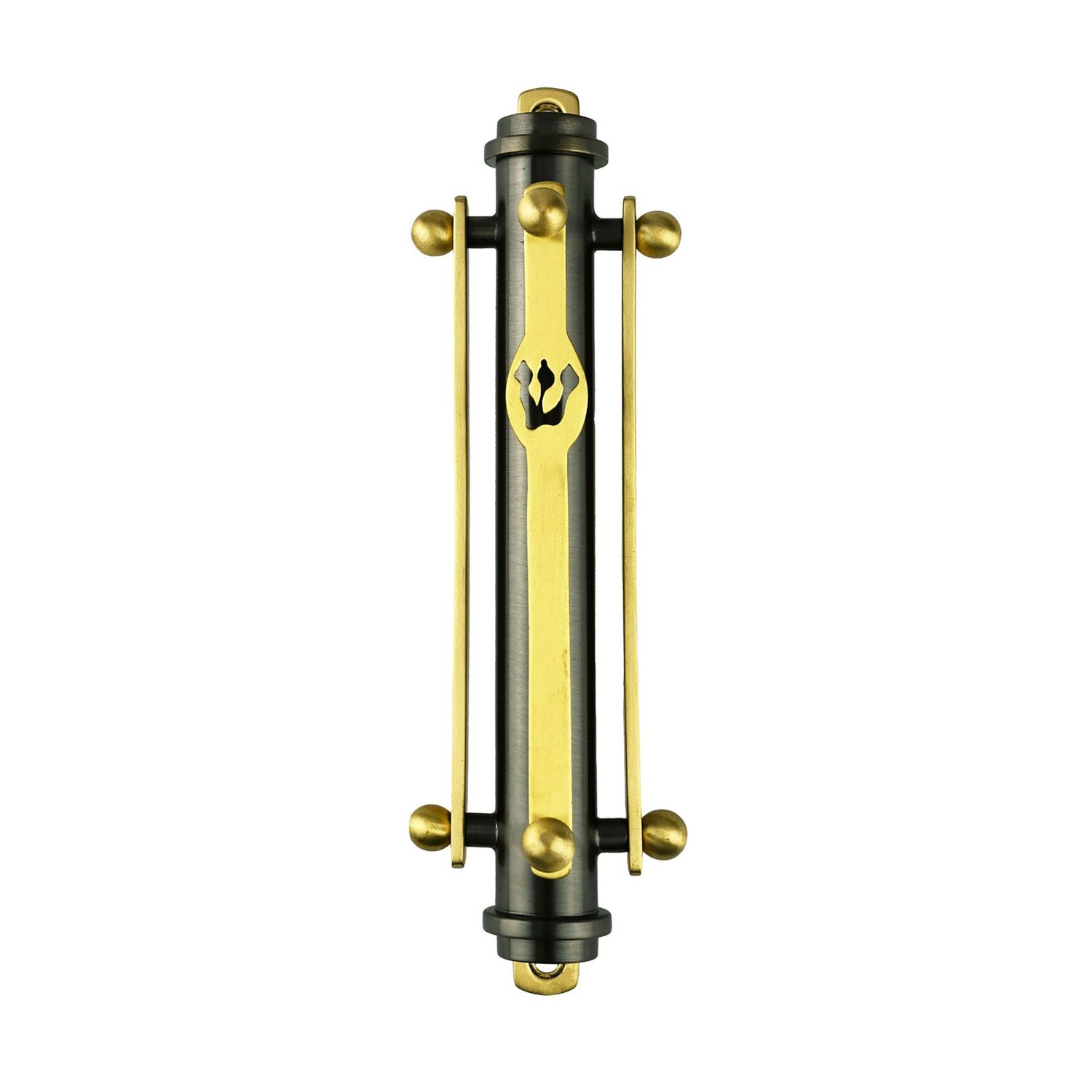 Ricci Argentieri Suspension Mezuzah Black W-Gold 94014, 644907940146